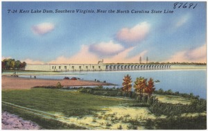T-24. Kerr Lake Dam, Southern Virginia, near the North Carolina state line