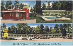 Motel Cavalier, U.S. Highways... #29 -- 70 -- 52... Lexington, North Carolina
