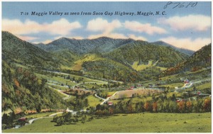 Maggie Valley as seen from Soco Gap Highway, Maggie, N. C.