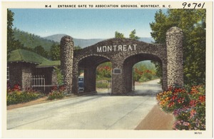 Entrance gate to association grounds, Montreat, N. C.