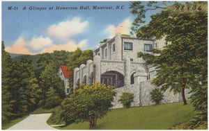 A glimpse of Howerton Hall, Montreat, N.C.