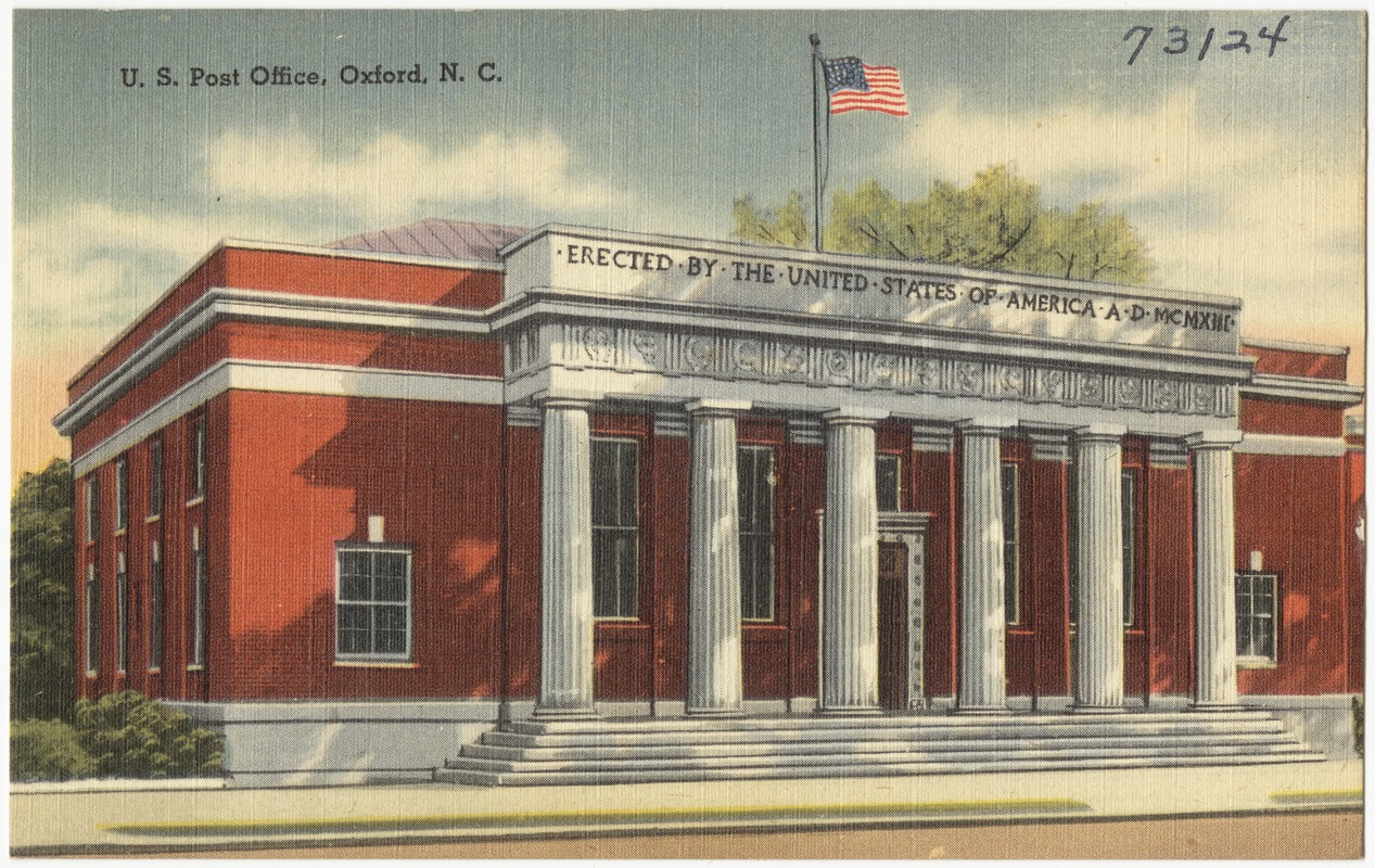 U.S. Post office, Oxford, N. C.
