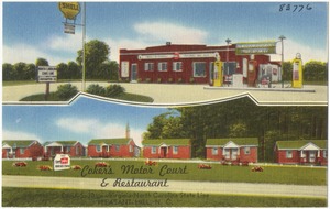 Coker's Motor Court & Restaurant, on U.S. 301 -- Virginia - North Carolina state line, Pleasant Hill, N. C.