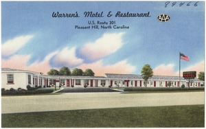 Warren's Motel & Restaurant, U.S. Route 301, Pleasant Hill, North Carolina