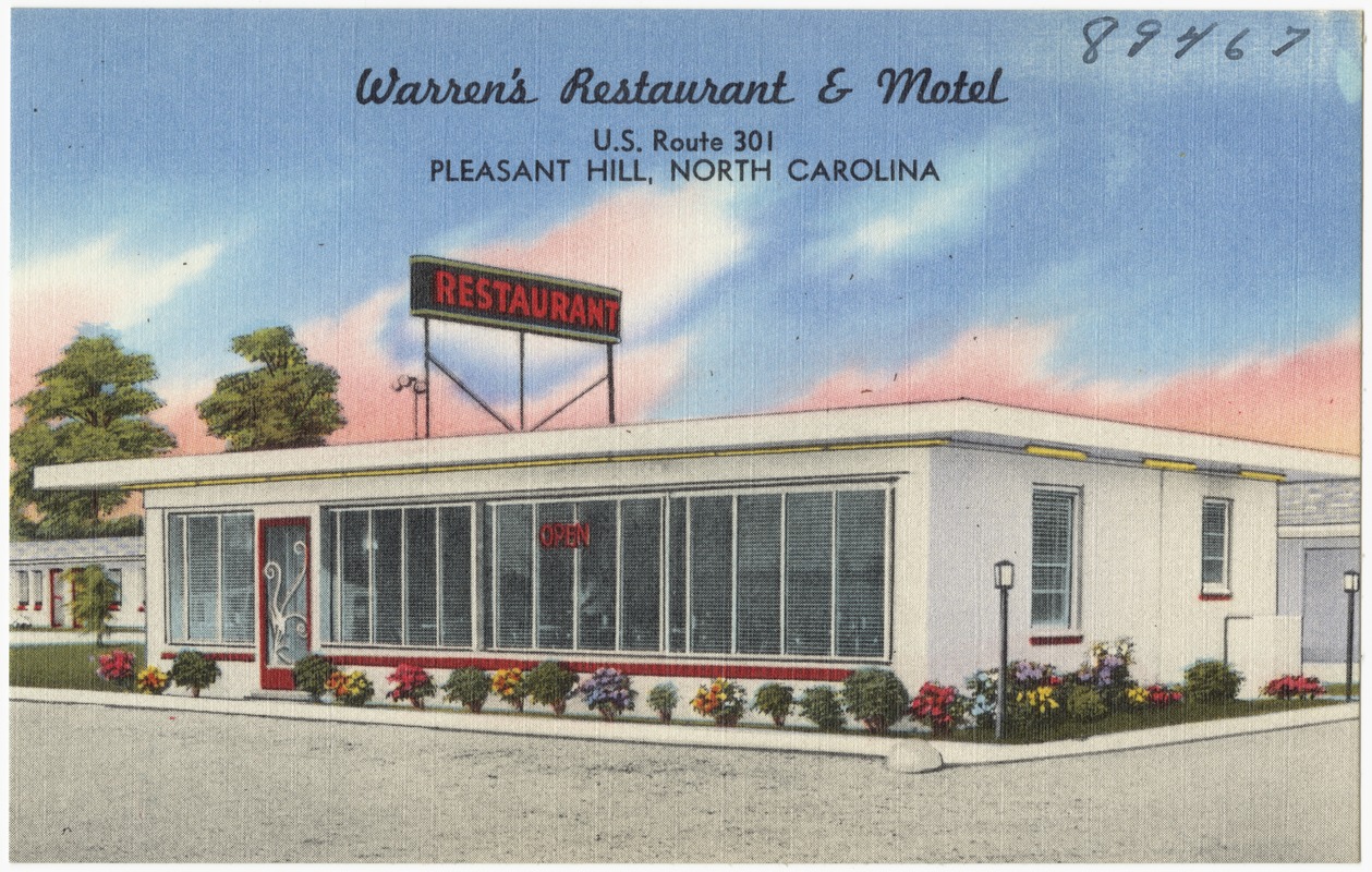 Warren's Restaurant & Motel, U.S. Route 301, Pleasant Hill, North Carolina