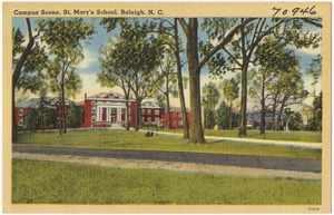 Campus scene, St. Mary's School, Raleigh, N. C.