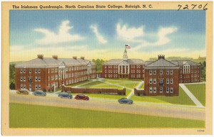The Irishman Quadrangle, North Carolina State College, Raleigh, N. C.
