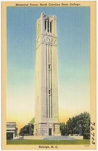 Memorial Tower, North Carolina State College, Raleigh, N. C.