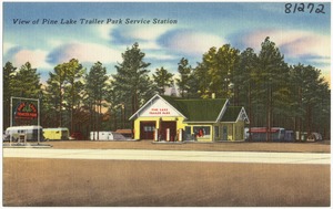 View of Pine Lake Trailer Park Service Station