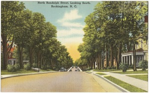 North Randolph Street, looking south, Rockingham, N. C.