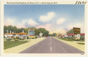 Entering Rockingham on Route U.S. 1. Rockingham, N.C.
