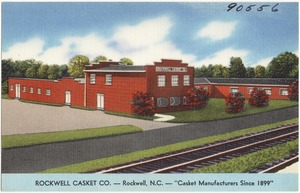 Rockwell Casket Co. -- Rockwell, N.C. -- "Casket manufacturers since 1899"