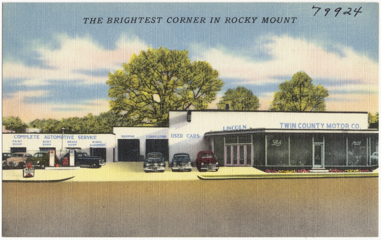 Twin County Motor Co., the brightest corner in Rocky Mount