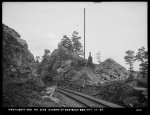 Wachusett Reservoir, North Dike, quarry at easterly end, Clinton, Mass., Oct. 14, 1907