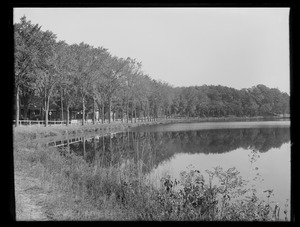 Wachusett Reservoir, road and mill pond, West Boylston, Mass., Oct. 10, 1897