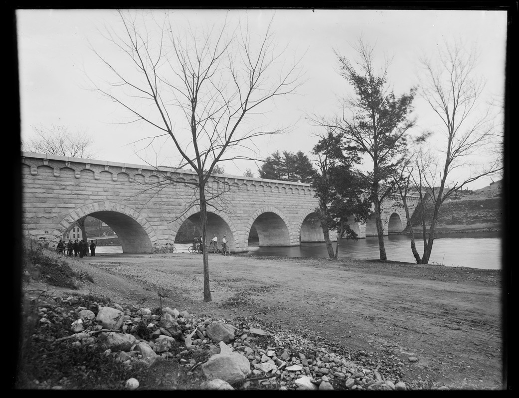 Wachusett Aqueduct, Assabet Bridge, from Hudson Street, Northborough, Mass., Oct. 16, 1897