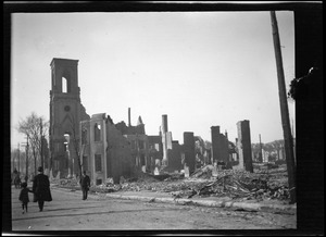 Central Congregational Church after the Great Chelsea Fire
