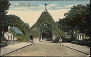 Fall River, Mass. Oak Grove Cemetery, main entrance