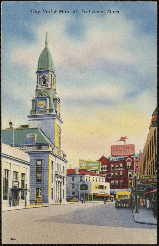 City Hall & Main St., Fall River, Mass.