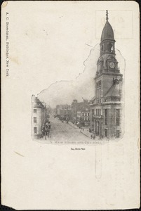 S. Main Street and City Hall, Fall River, Mass.