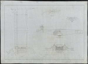 The Misses Norton / Hendersonville, NC / Plan for bridge and gate at Flat Rock Entrance; Scale 1/2"=1'