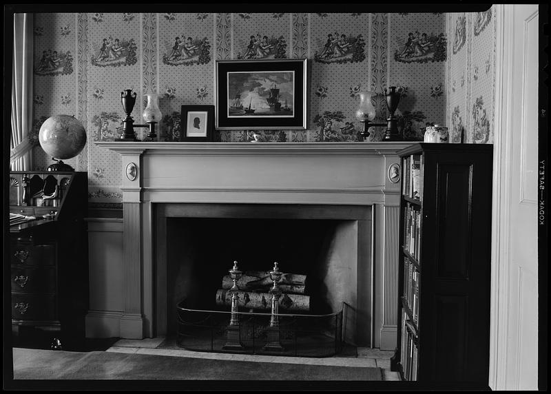 Usher House, interior, fireplace