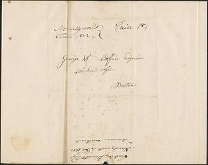 Caleb Jewett to George Coffin, 4 July 1832