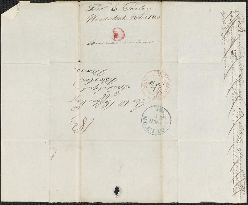 Thomas E. Perley to George Coffin, 25 February 1840 - Digital Commonwealth