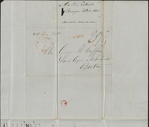 A.M. Roberts to George Coffin, 1 October 1844