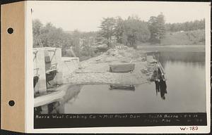 Barre Wool Combing Co., Mill Plant dam, reinforcing dam, Barre, Mass., Aug. 4, 1934
