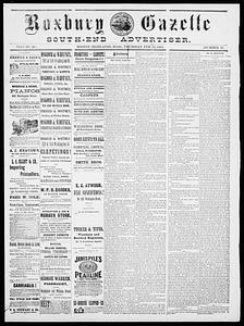 Roxbury Gazette and South End Advertiser, February 15, 1883