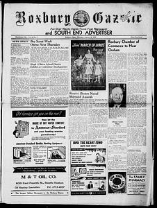 Roxbury Gazette and South End Advertiser, January 30, 1958