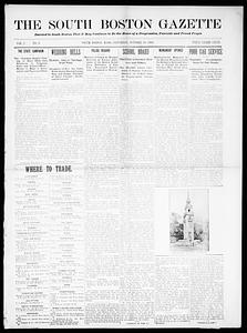 South Boston Gazette, October 20, 1906