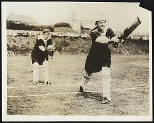 Fiar Cricketers. There’s no sport that's not been invaded by the one-time weaker sex. As our girls at home have taken to baseball so have those of England entered the game of cricket, judging by the way these players, pupils of the Roedean College, perform, they would be able to give the best of masculine rivals & tussle.