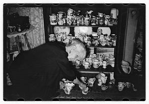 Mrs. Lue Stuart Wadsworth, collector of rare pitchers