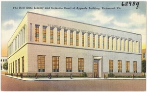 The new State Library and Supreme Court of Appeals building, Richmond, Va.
