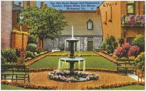 The Old Stone House and Enchanted Garden, Edgar Allan Poe Shrine, Richmond, VA.