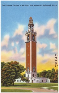 The famous Carillon of 66 Bells, War Memorial, Richmond, Va.
