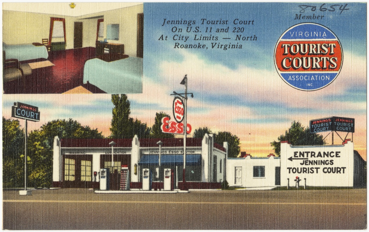 Jennings Tourist Court, on U.S. 11 and 220 at city limits -- North, Roanoke, Virginia