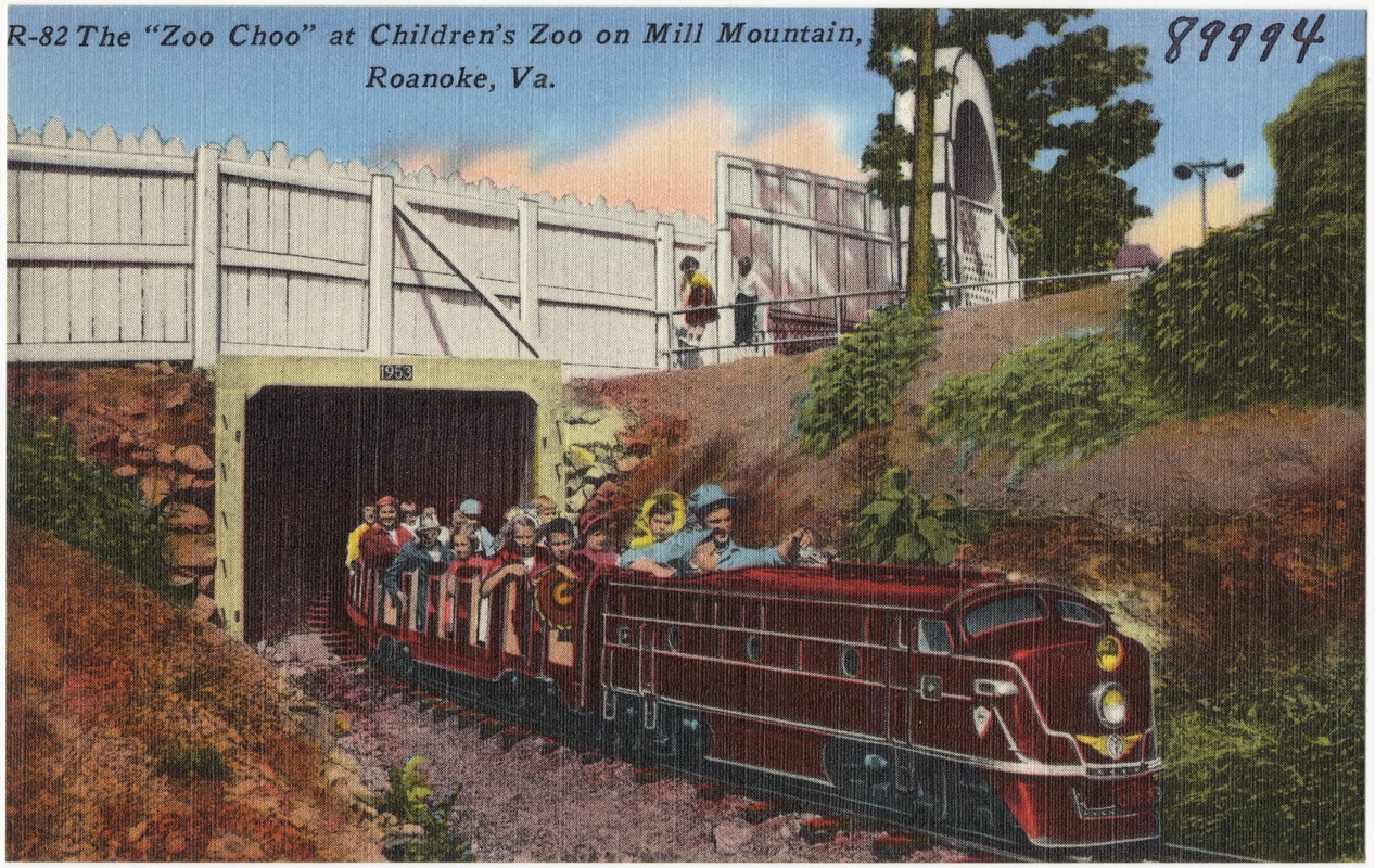 R-82. "Zoo Choo" at Children's Zoo on Mill Mountain, Roanoke, Va.