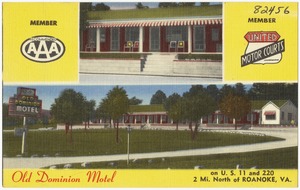 Old Dominion Motel, on U.S. 11 and 220, 2 mi. north of Roanoke, VA.