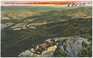 Page Valley as seen from Stony Man Mountain, Shenandoah National Park, Va.