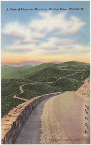 A view of Pinnacles Mountain, Skyline Drive, Virginia