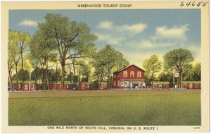 Greenwood Tourist Court, one mile north of South Hill, Virginia, on U.S. Route 1
