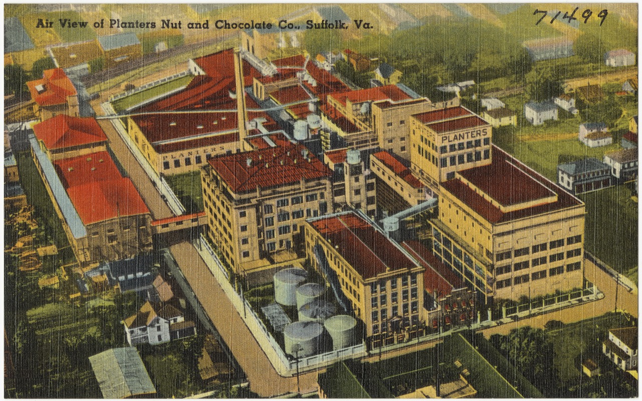 Air view of Planters Nut and Chocolate Co., Suffolk, Va.