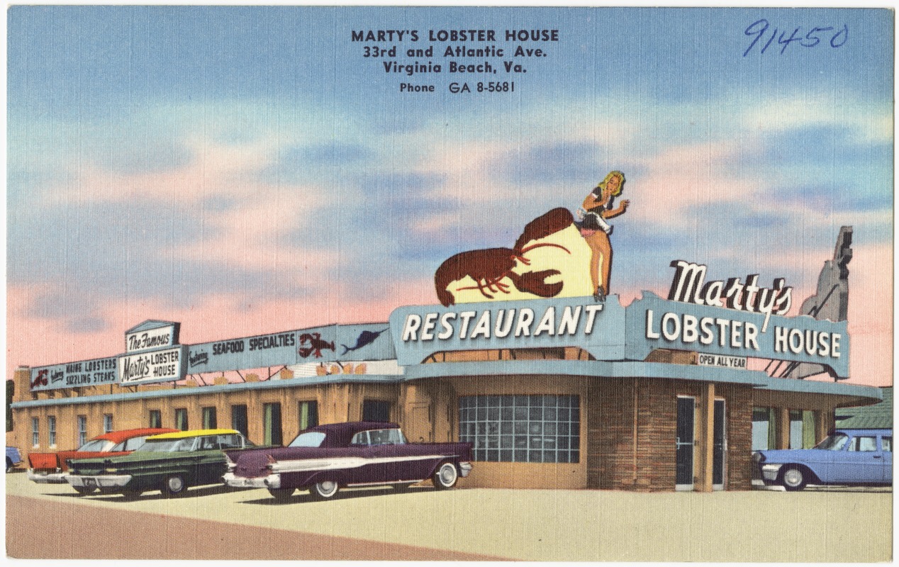 Marty's Lobster House, 33rd and Atlantic Ave., Virginia Beach, Va