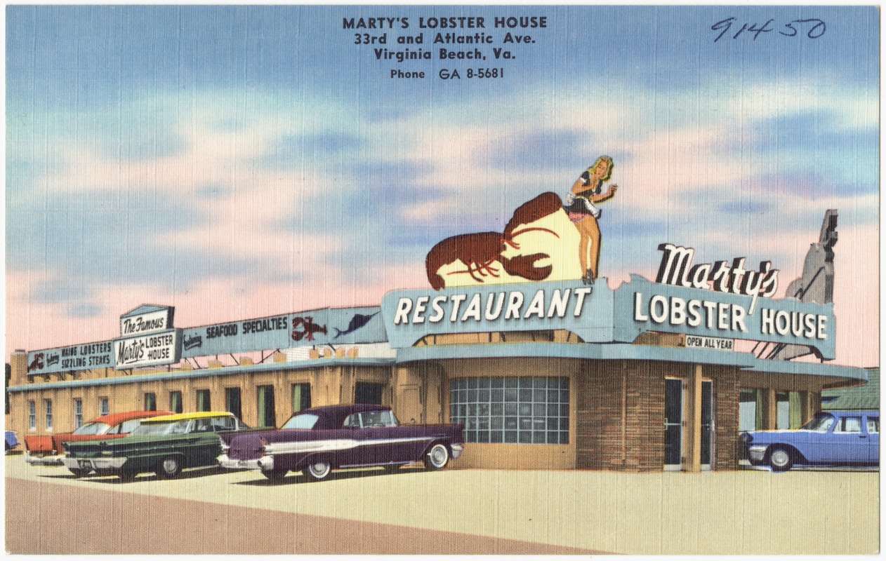 Marty's Lobster House, 33rd and Atlantic Ave., Virginia Beach, Va.