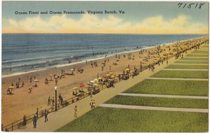 Ocean front and ocean promenade, Virginia Beach, Va.