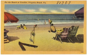 On the beach at Cavalier, Virginia Beach, Va.