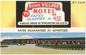 Echo Village Motel, 4 miles south of Winchester on U.S. 11